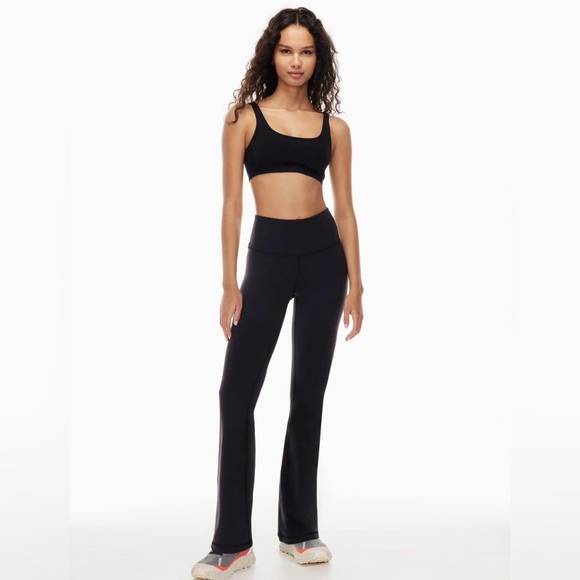 TNA Pants - Aritzia - TNA Action - High Rise Flare leggings in black. Buttery soft. Medium